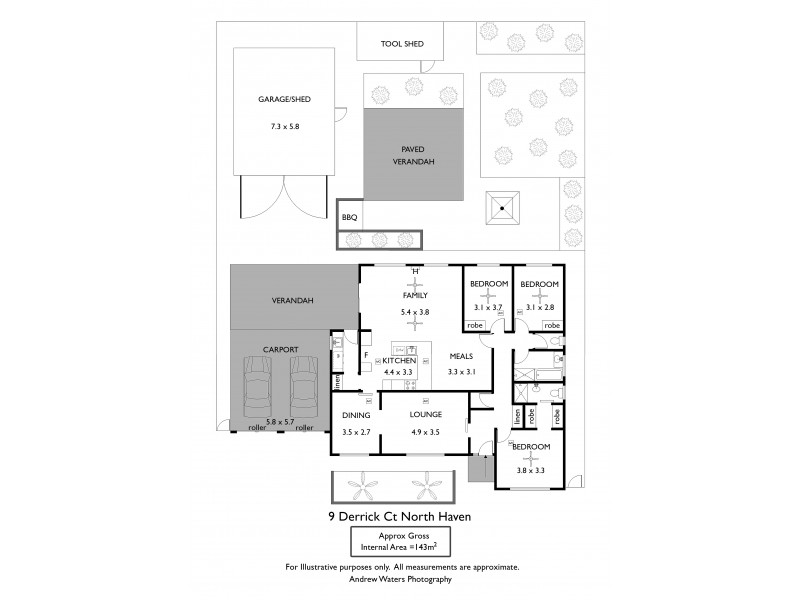 9 Derrick Court, North Haven SA 5018 Floorplan
