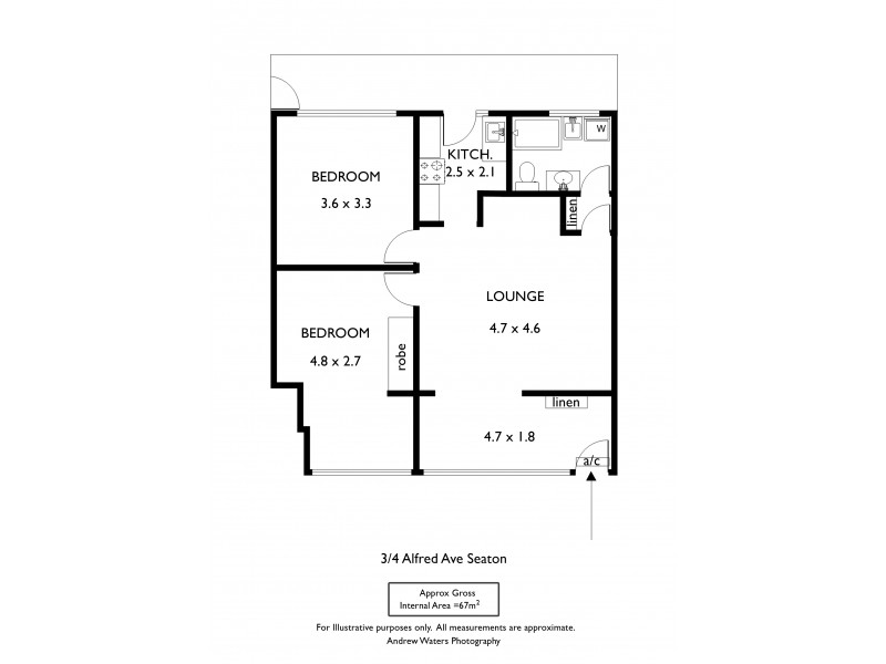 3/4 Alfred Avenue, Seaton SA 5023 Floorplan