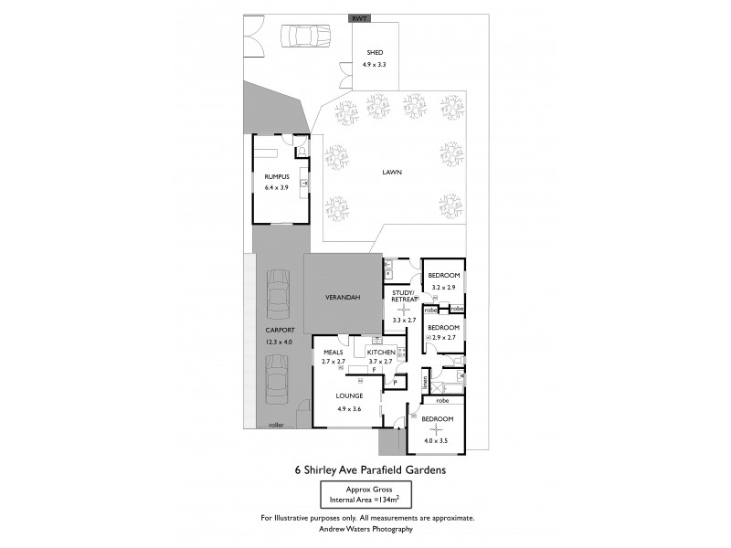 6 Shirley Avenue, Parafield Gardens SA 5107 Floorplan