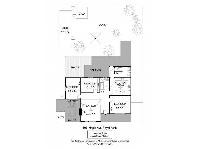 109 Maple Avenue, Royal Park SA 5014 Floorplan