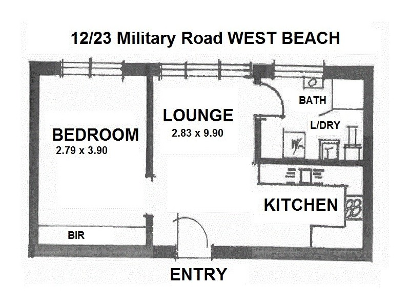 12/23 Military Road, West Beach SA 5024 Floorplan