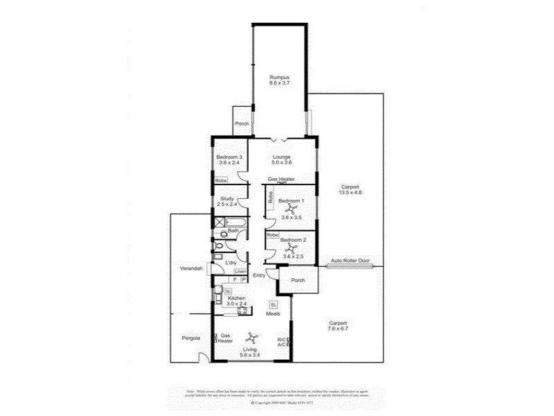 14 Brooklyn Terrace, North Haven SA 5018 Floorplan