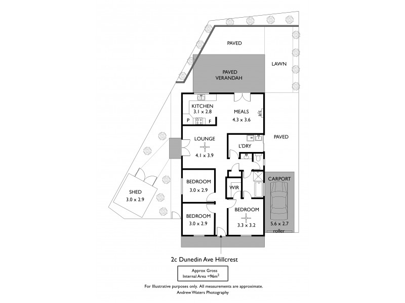 2c Dunedin Avenue, Hillcrest SA 5086 Floorplan