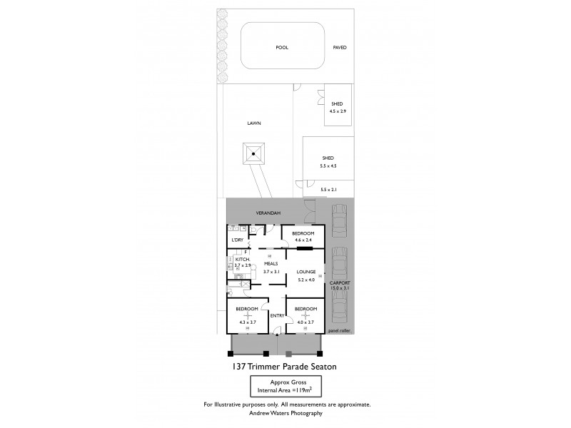 137 Trimmer Parade, Seaton SA 5023 Floorplan