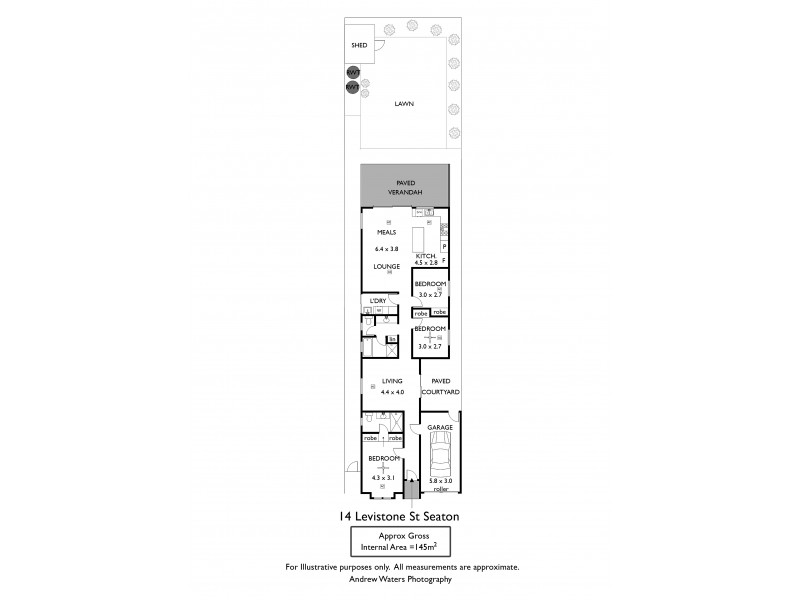 14 Levistone Street, Seaton SA 5023 Floorplan