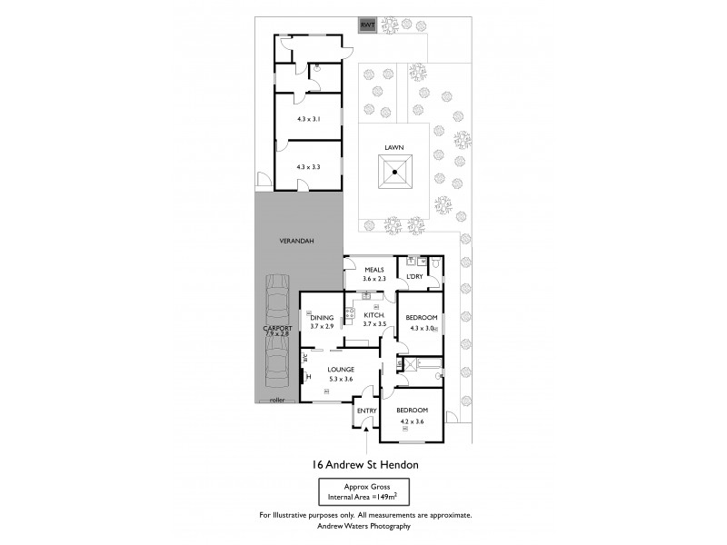 16 Andrew Street, Hendon SA 5014 Floorplan
