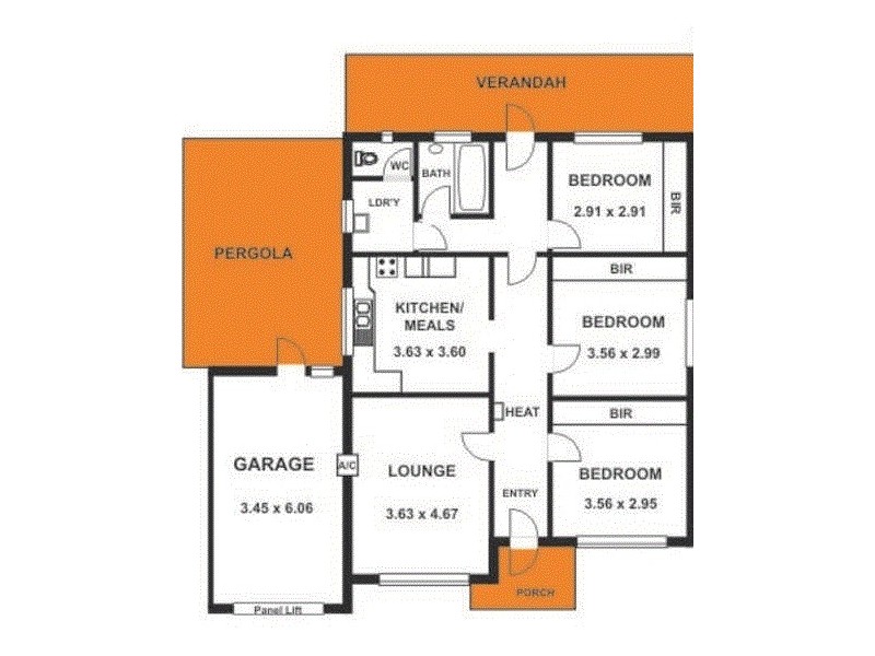 35 Brenthorpe Road, Seaton SA 5023 Floorplan