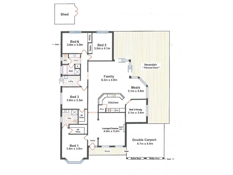 112 President Ave, Andrews Farm SA 5114 Floorplan