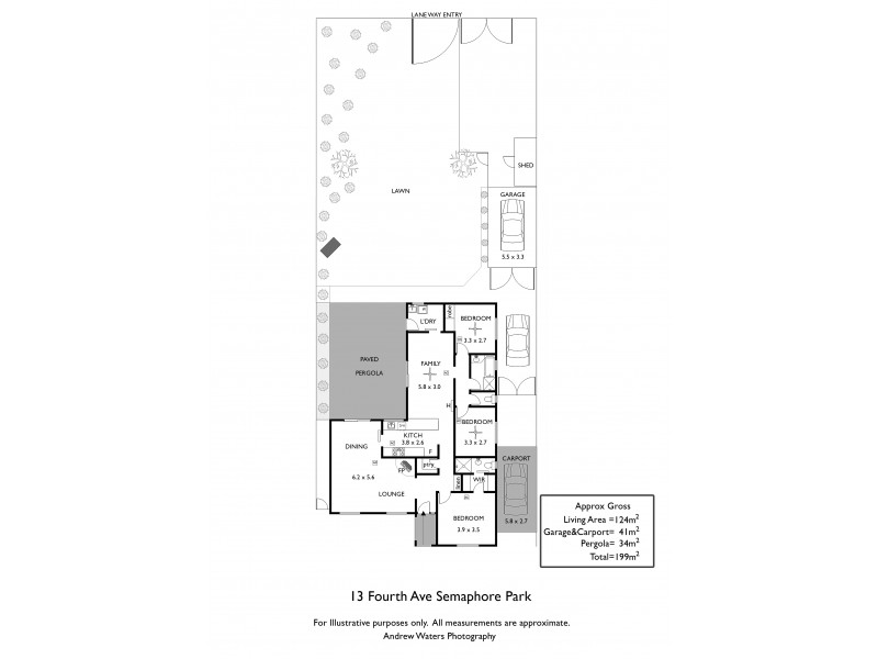 13 Fourth Avenue, Semaphore Park SA 5019 Floorplan