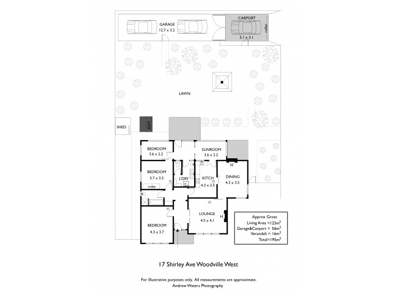 17 Shirley Avenue, Woodville West SA 5011 Floorplan