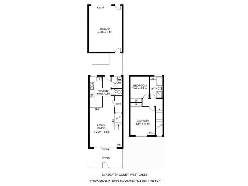 63 Brebner Drive (Regatta Court), West Lakes SA 5021 Floorplan