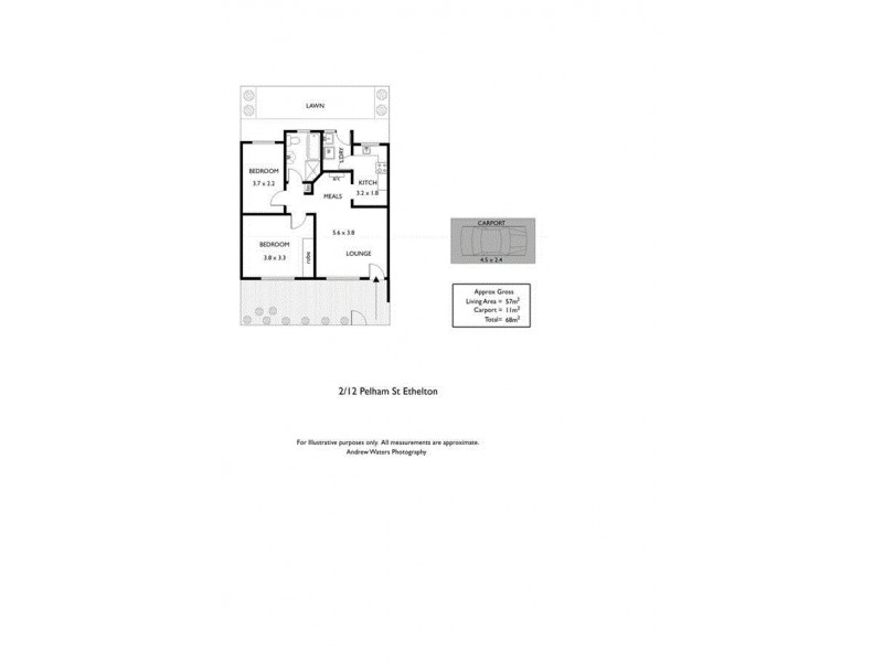 2/12 Pelham Street, Ethelton SA 5015 Floorplan