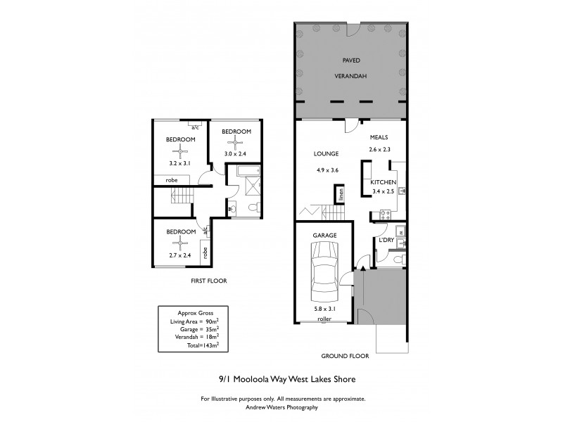 9/1 Mooloola Way, West Lakes Shore SA 5020 Floorplan