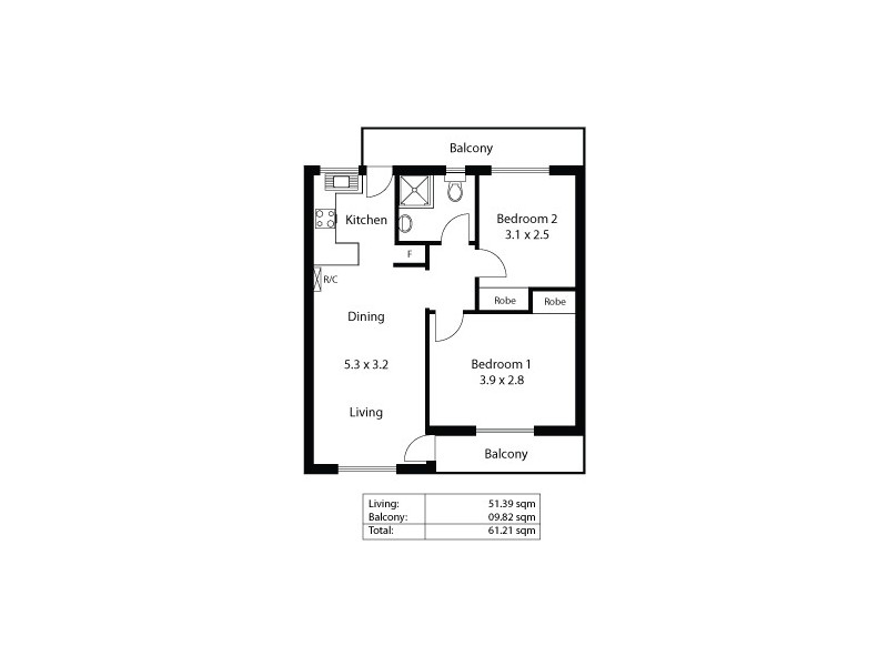10/306 Fullarton Road, Fullarton SA 5063 Floorplan