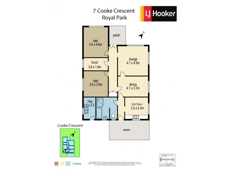 7 Cooke Crescent, Royal Park SA 5014 Floorplan