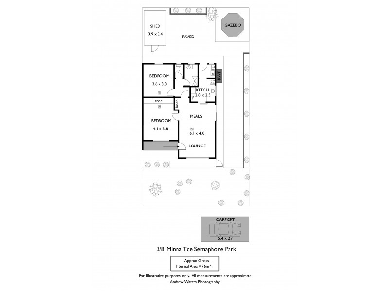 3/8a Minna Terrace, Semaphore Park SA 5019 Floorplan