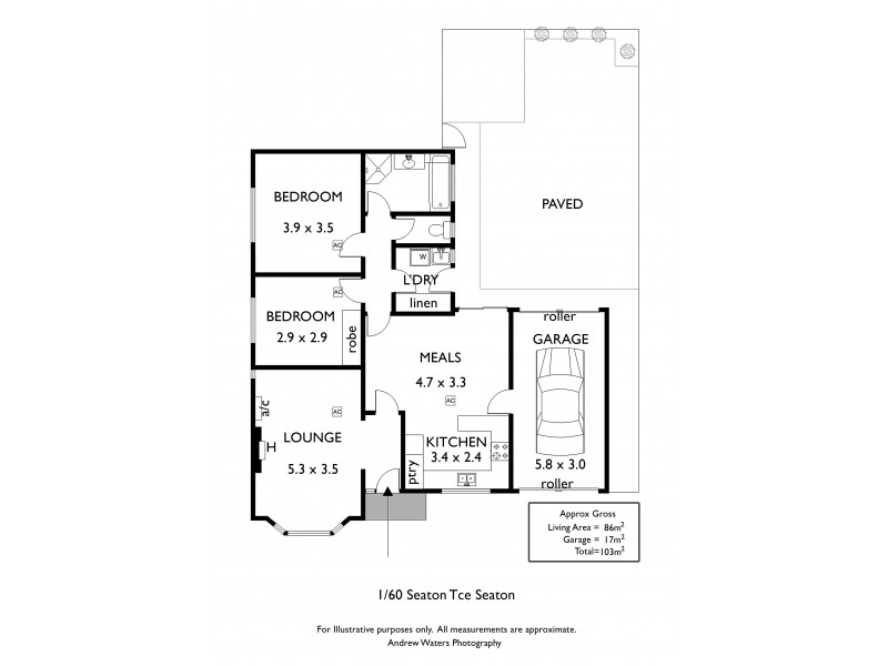 1/60 Seaton Terrace, Seaton SA 5023 Floorplan
