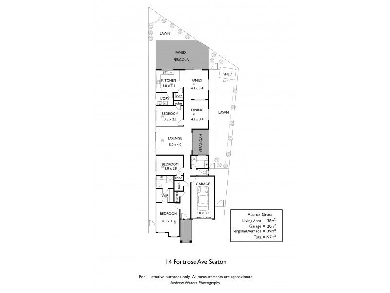 14 Fortrose Avenue, Seaton SA 5023 Floorplan