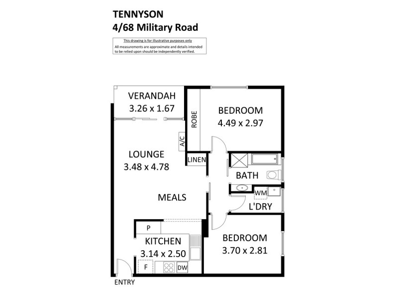 4/68 Military Road, Tennyson SA 5022 Floorplan