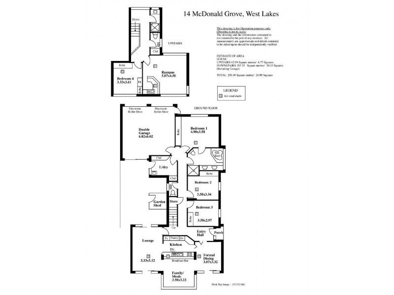 14 McDonald Grove, West Lakes SA 5021 Floorplan