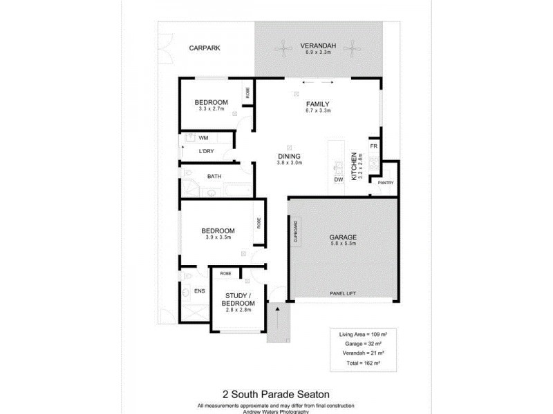 2 South Parade, Seaton SA 5023 Floorplan