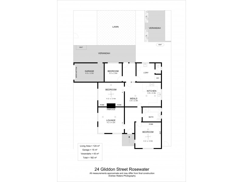 24 Gliddon Street, Rosewater SA 5013 Floorplan