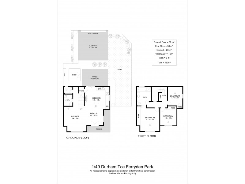 1/49 Durham Terrace, Ferryden Park SA 5010 Floorplan