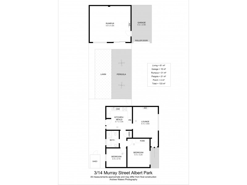 3/14 Murray Street, Albert Park SA 5014 Floorplan