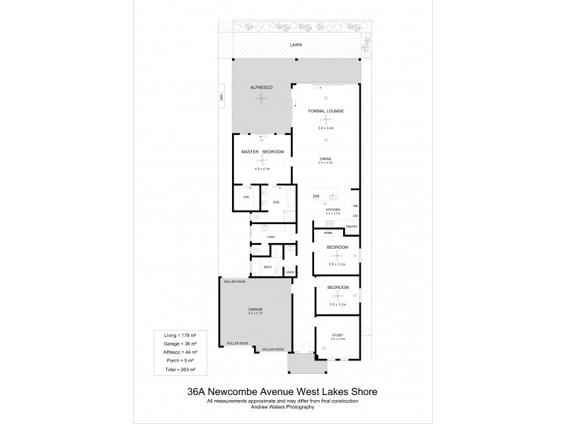 36a Newcombe Avenue, West Lakes Shore SA 5020 Floorplan