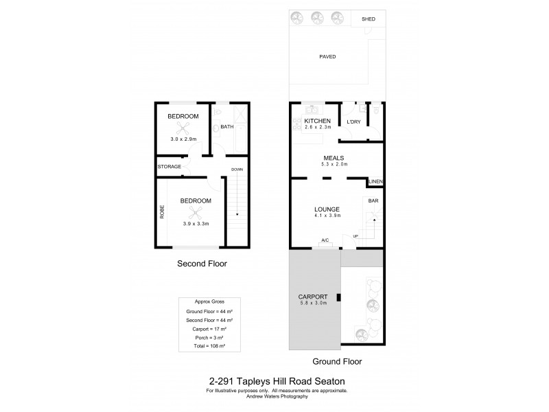 2/291 Tapleys Hill Road, Seaton SA 5023 Floorplan