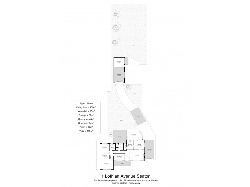 1 Lothian Avenue, Seaton SA 5023 Floorplan