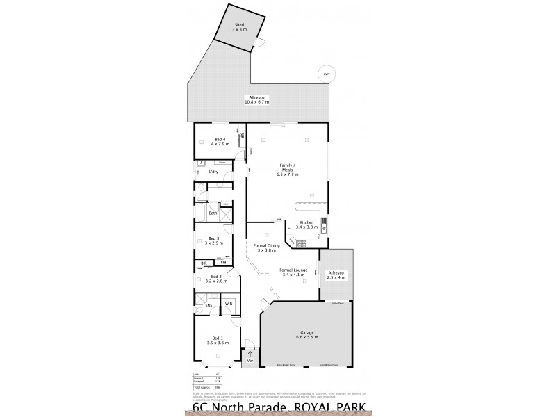 6C North Parade, Royal Park SA 5014 Floorplan