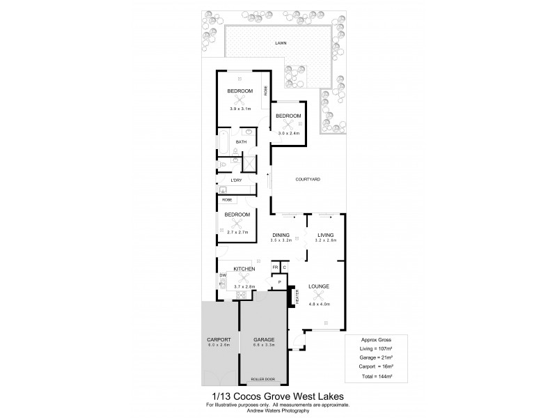 1/13 Cocos Grove, West Lakes SA 5021 Floorplan
