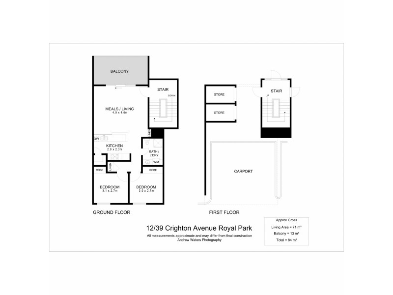 12/39 Crighton Avenue, Royal Park SA 5014 Floorplan