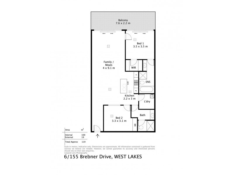 6/155 Brebner Drive, West Lakes SA 5021 Floorplan