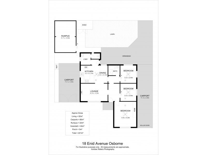 18 Enid Avenue, Osborne SA 5017 Floorplan
