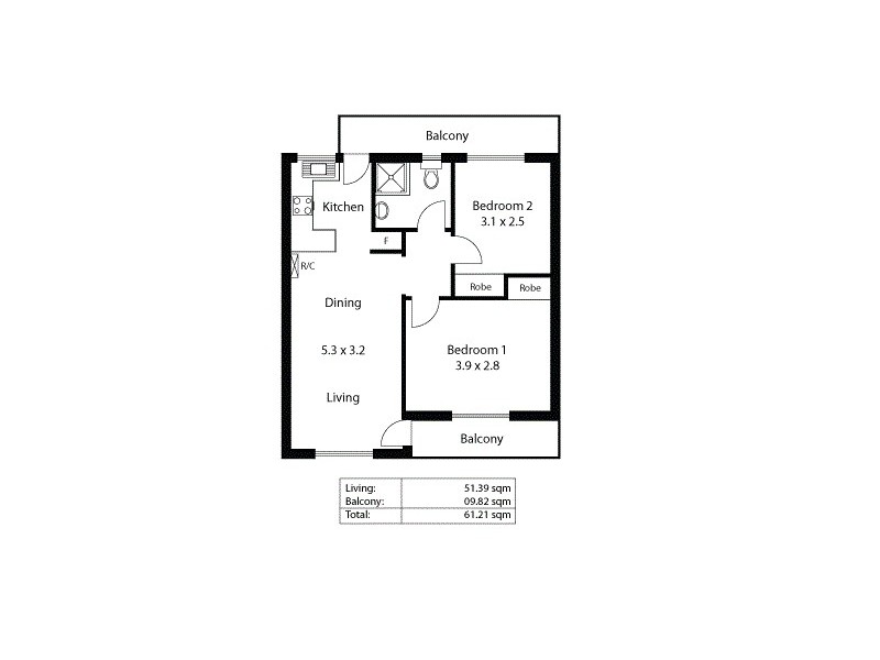 10/306 Fullarton Road, Fullarton SA 5063 Floorplan