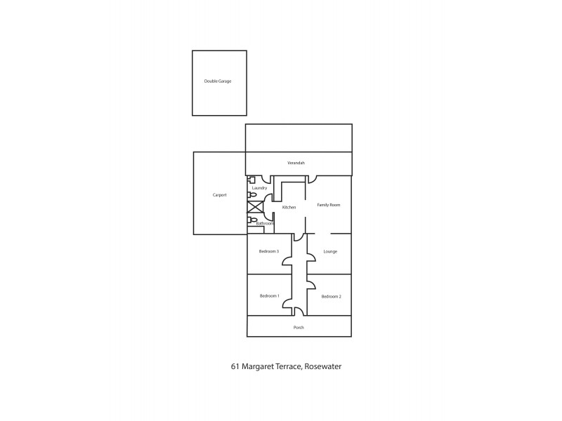 61 Margaret Terrace, Rosewater SA 5013 Floorplan