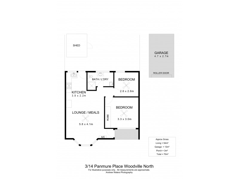 3/14 Panmure, Woodville North SA 5012 Floorplan