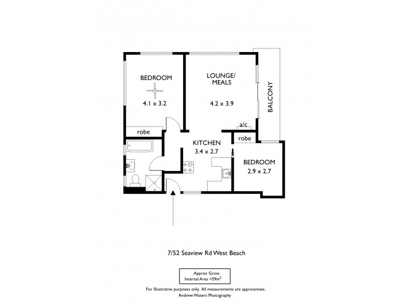 7/52 Seaview Road, West Beach SA 5024 Floorplan