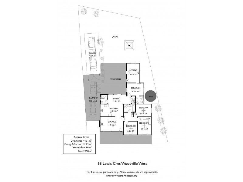 68 Lewis Crecent, Woodville West SA 5011 Floorplan