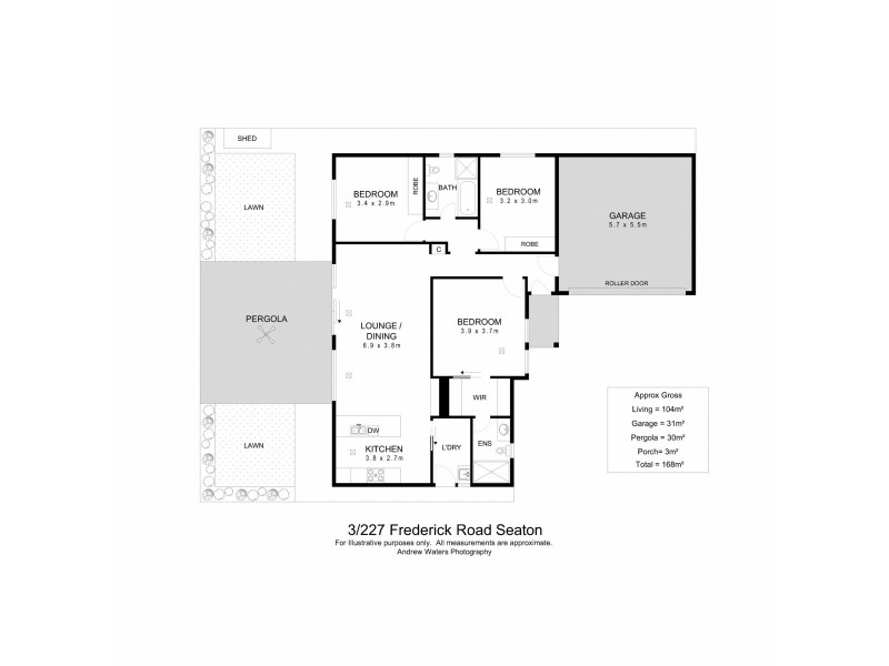 3/227 Frederick Road, Seaton SA 5023 Floorplan