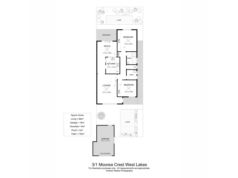 3/1 Moorea Court, West Lakes SA 5021 Floorplan
