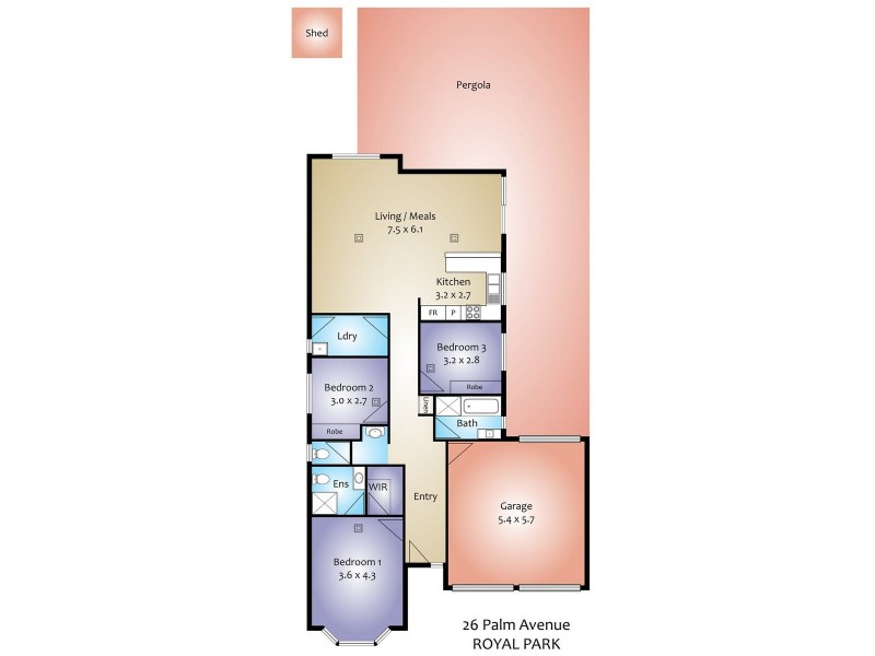 26 Palm Avenue, Royal Park SA 5014 Floorplan