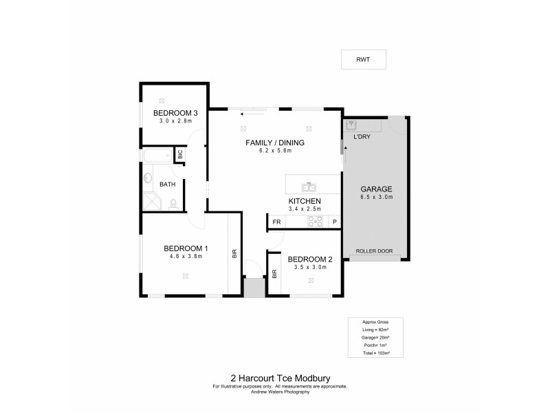 2 Harcourt Terrace, Modbury SA 5092 Floorplan