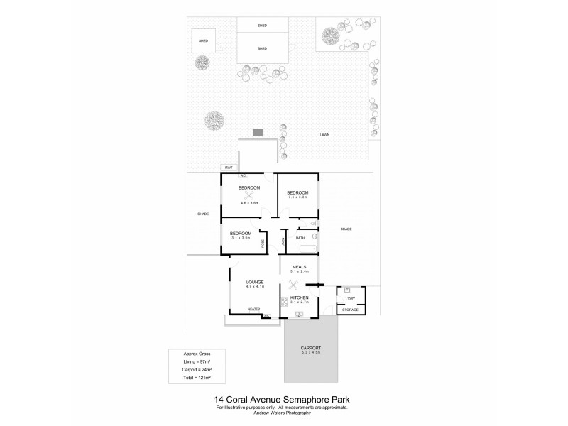 14 Coral Avenue, Semaphore Park SA 5019 Floorplan