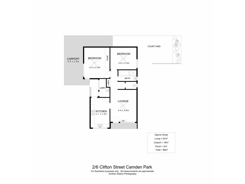 2/6 Clifton Street, Camden Park SA 5038 Floorplan