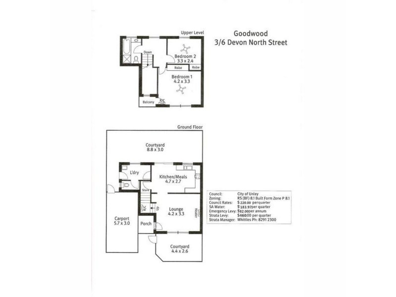 3/6 Devon Street North, Goodwood SA 5034 Floorplan