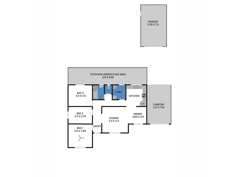 44 Natalie Avenue, Salisbury SA 5108 Floorplan