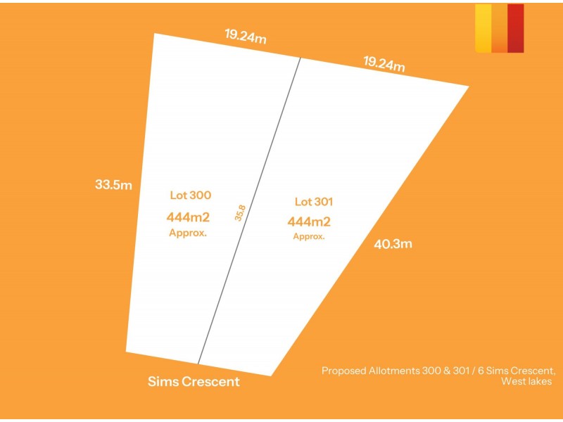 Lot 300 & 301/6 Sims Crescent, West Lakes SA 5021